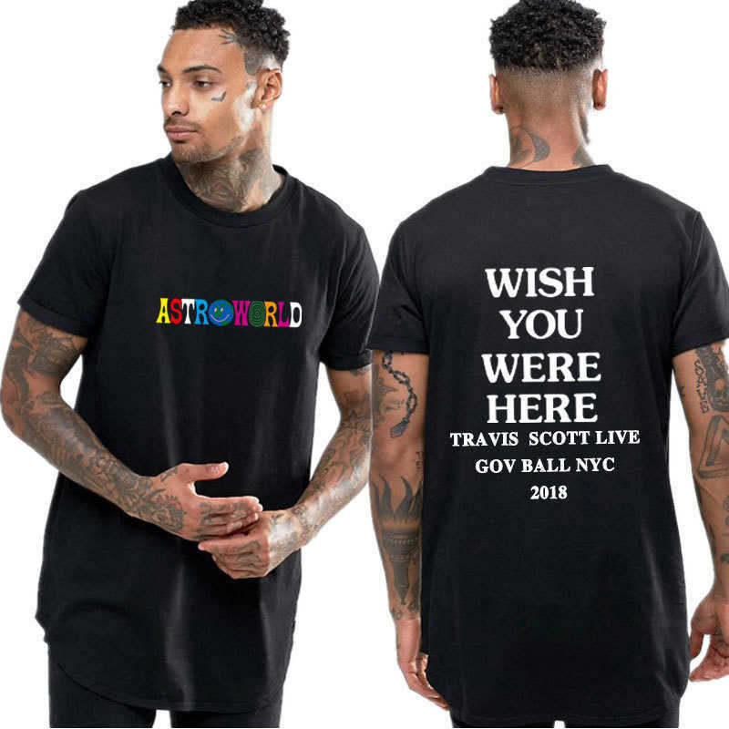 

Men's T-Shirts Travis Scott Fashion Printing Hip-hop Man Woman Harajuku T-shirt i Hope You Believe Here 7WEE, White;black