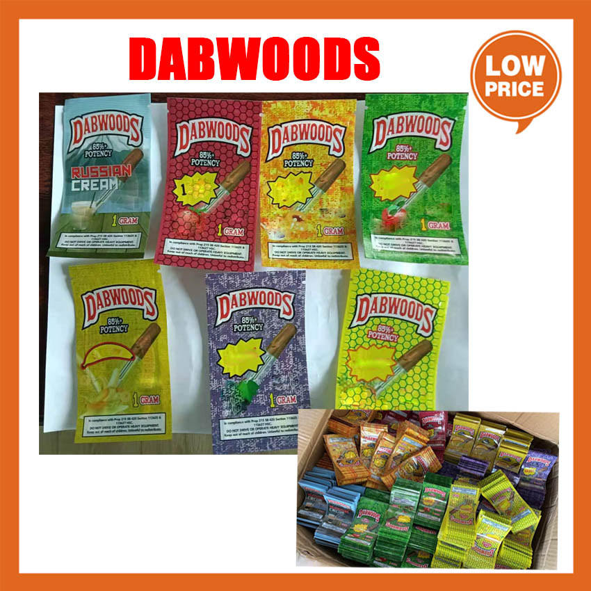 

DABWOODS Packing bag mylar sour diesel celato apple fritters DABWOOD Empty Cartridge Tank Bags backwoods