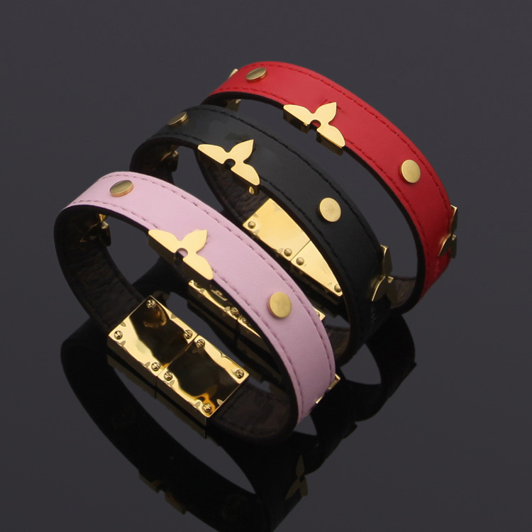 

2021 Women Men Bracelets Couple Jewelry Love Letter Rose Gold Bracelet Simple Bangles Charm gift, Golden;silver