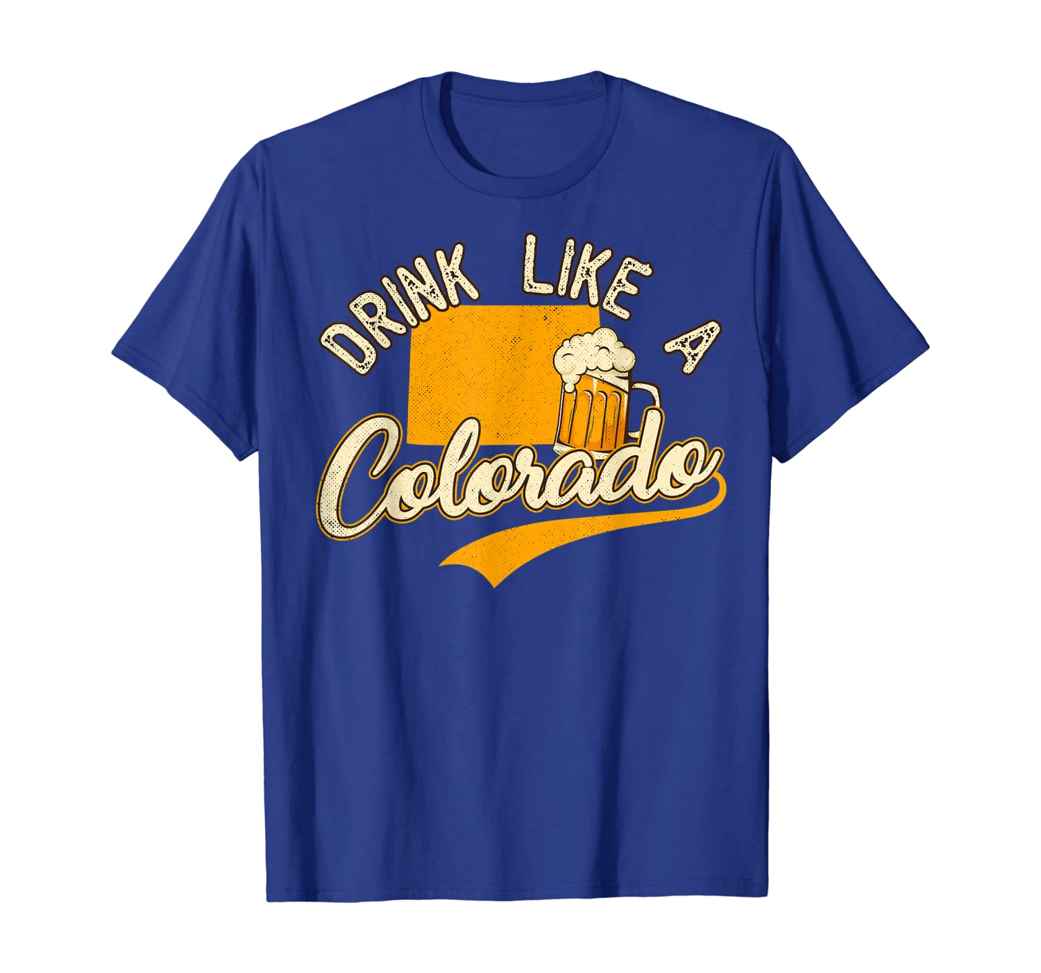 

vintage drink like a colorado beer t-shirt, White;black