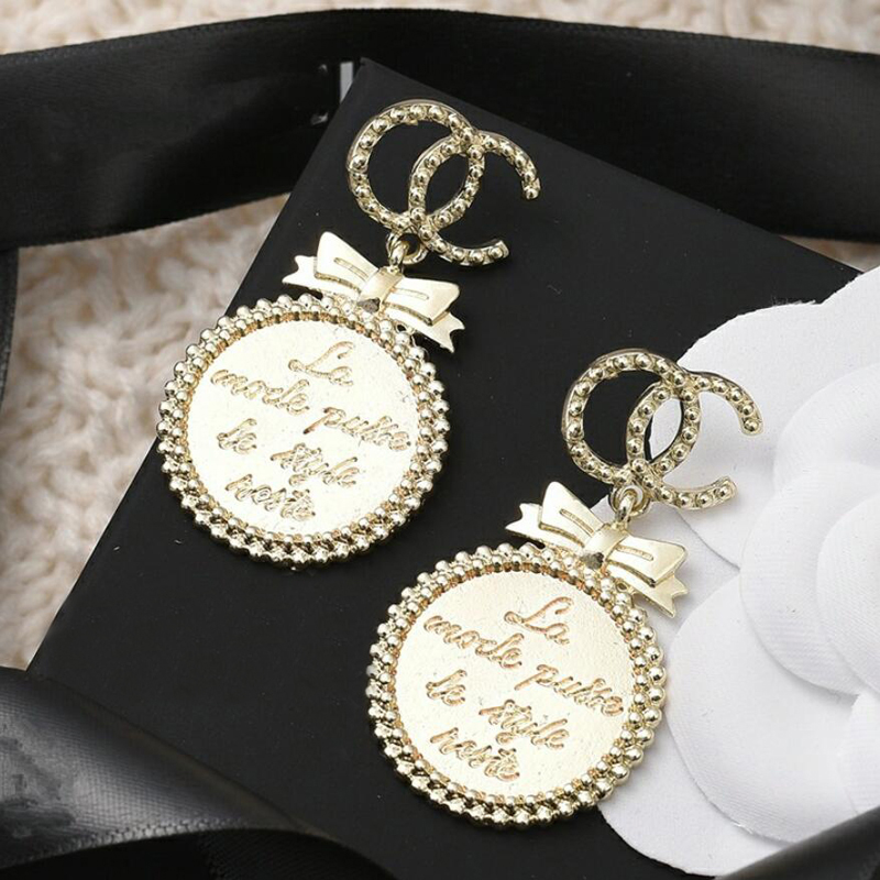 

Designer Earrings Stud Brand 18K Gold Plated Designers Geometry Double Letter Fashion Women Earring Wedding Party Jewerlry Classic Style ER0345