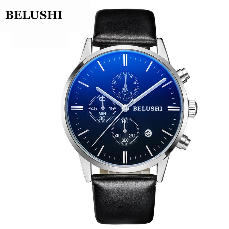 

Wristwatches BELUSHI Multifunctional Waterproof Explosion-proof Men's Watch, Silver black
