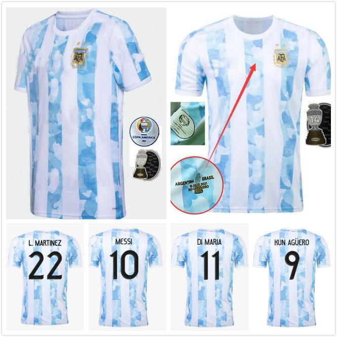 

2021 Copa America FINAL ARGENTINA CONCEPT soccer jerseyS Maradona special badge golden Messi football shirt 21 22 DI MARIA Shirts AGUERO ICARDI fans version, Blue