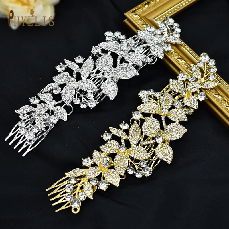 

Hair Clips & Barrettes A276 Rhinestone Bridal Headband For Women Tiara Accessories Crystal Wedding Headpieces Headwear Flower Girl Jewelry, Golden;silver