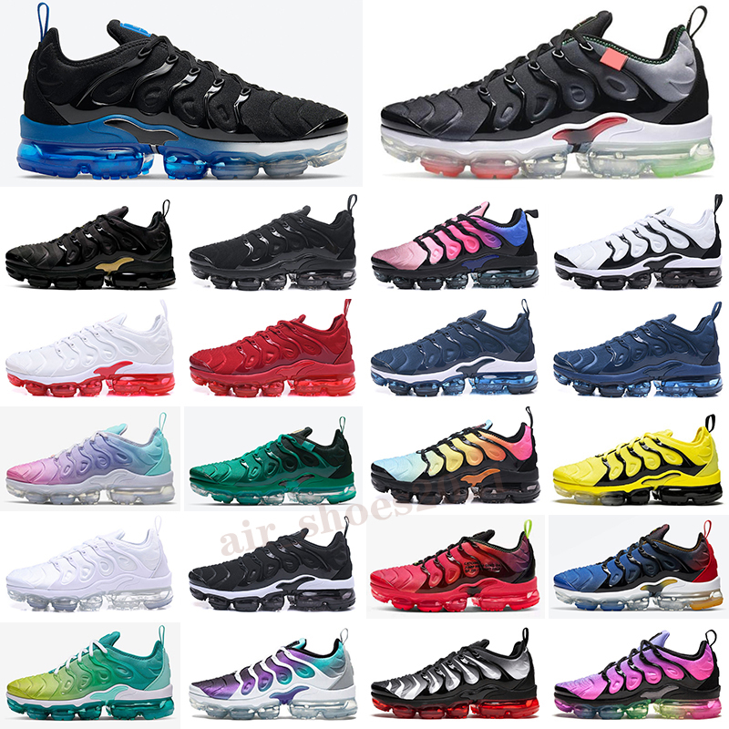 

Top Quality Fresh tn plus mens Shoes Triple Black cool grey Royal Blue Atlanta Light Bone Metallic Gold Hyper Violet Lemon Lime women sports trainers sneakers, Color 28