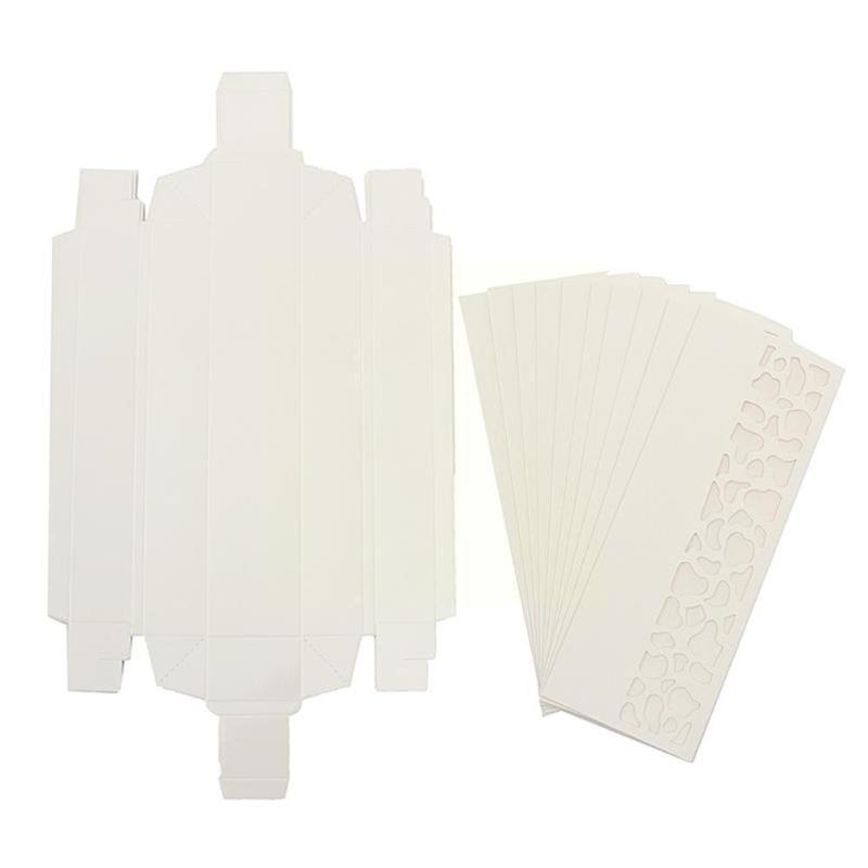 

Gift Wrap 10pcs Hollow Valentine's Day Box Beautifully Packed White Diy Macaron Wholesale Chocolate Pure M0g0