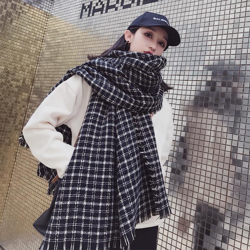 

Scarves Winter Scarf Tessel Soft Warm Pashmina Female Shawl Wraps Bufanda Borla Echarpe Hiver Cicartiz Invierno Mujer Cacheco, Blue;gray