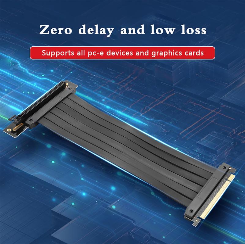 

High-speed Pcie 3.0 16x Graphics- Card For Pc Vertical Link 1u 2u Gpu Chassis Computer Cables & Connectors Accessories