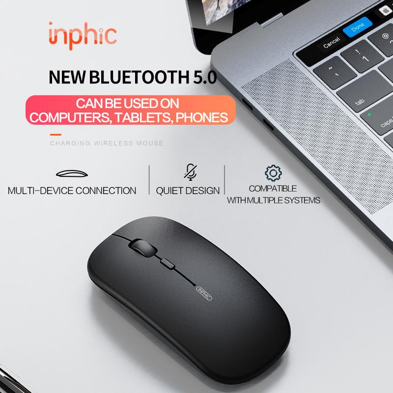 

Mice Bluetooth 5.0 Wireless Mouse 6 Buttons Computer Mute Office Gaming USB Gamer 1600DPI For Laptop PC The