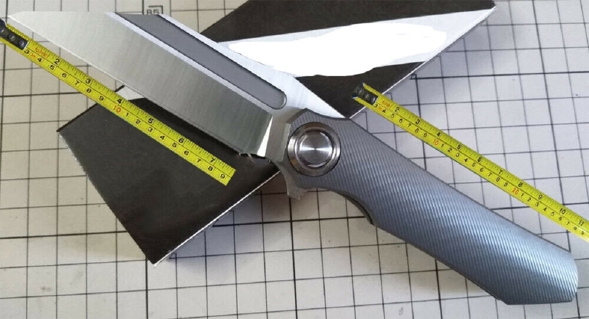 TwoSun Knives Survival Outdoor One Solid Titanium M390 Blade Folder Pocket Folding Knife TS195-Wave-image-753801437
