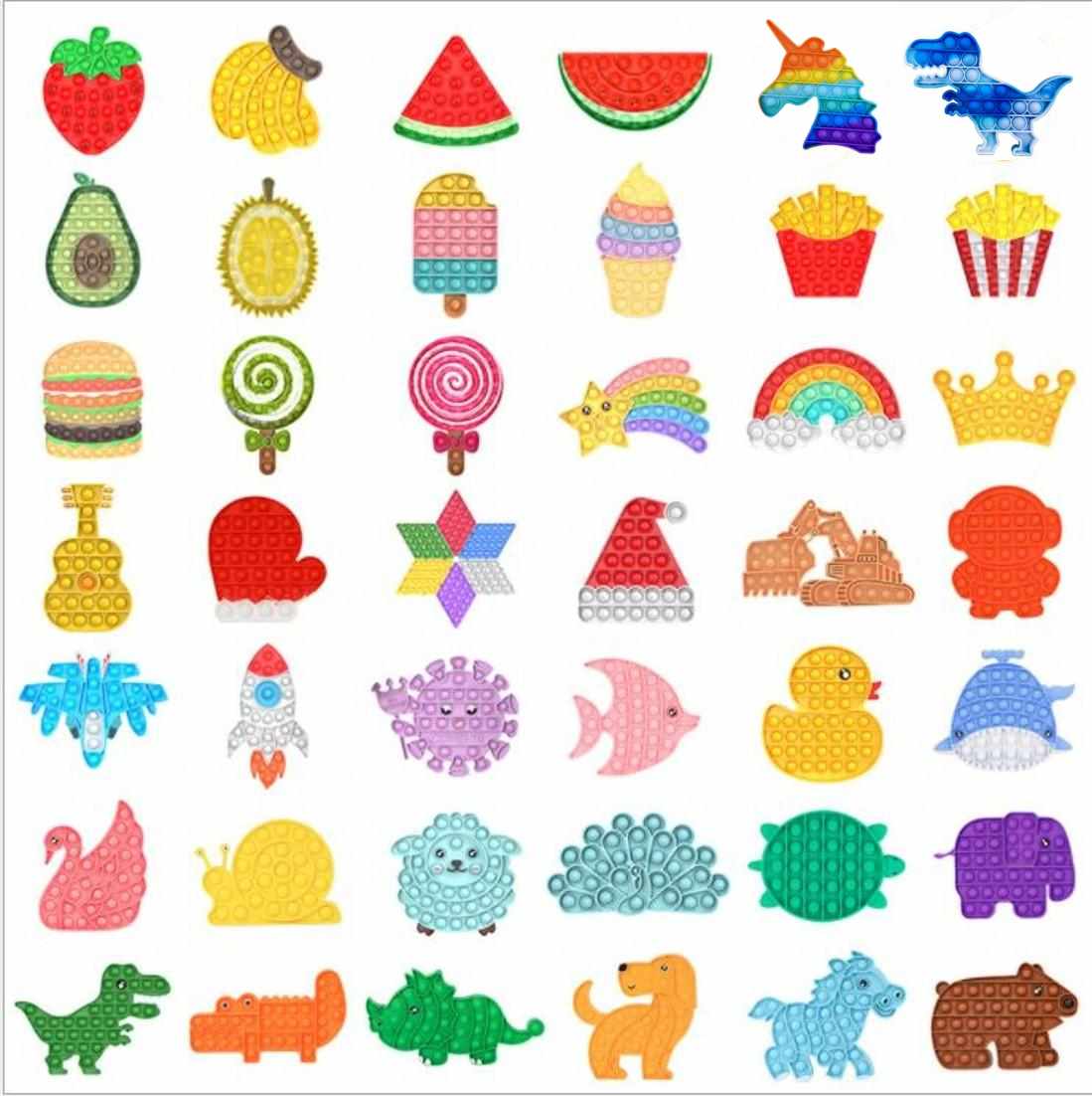 DHL 2021 latest Push Bubble Fidget Toys Adult Stress Relief Toy Antistress Soft Squishy Anti-Stress Gift Anti Stress Box HJ15-image-667289937