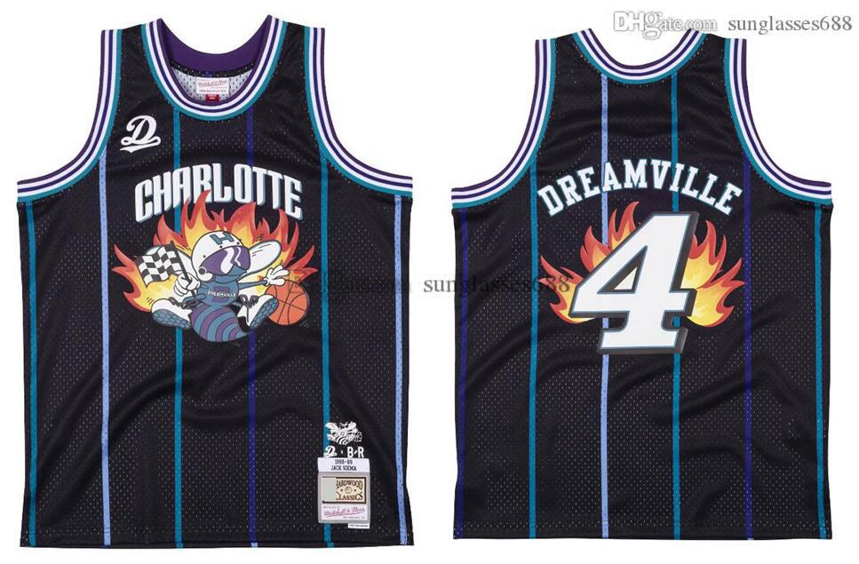 

Stitched 4 Dreamville Jersey S- Mitchell & Ness Mesh Hardwoods Classics retro basketball jerseys Men Women Youth