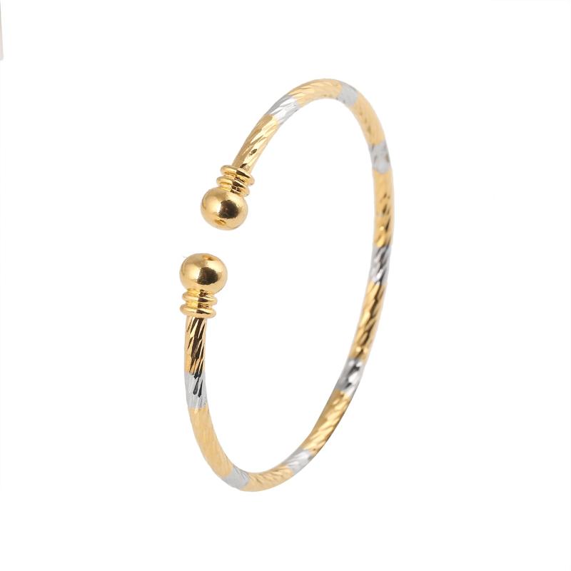 

Bangle Free Size Dubai Unisex Twill Gold Color Openable Bangles For Women Men Ethiopian Bracelets African Jewelry