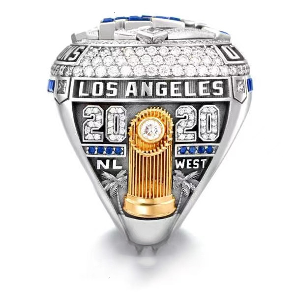 

2021 wholesale 2020 LA championship ring Rings Dodger fashion champion Fan Gift Drop Shipping, Golden;silver