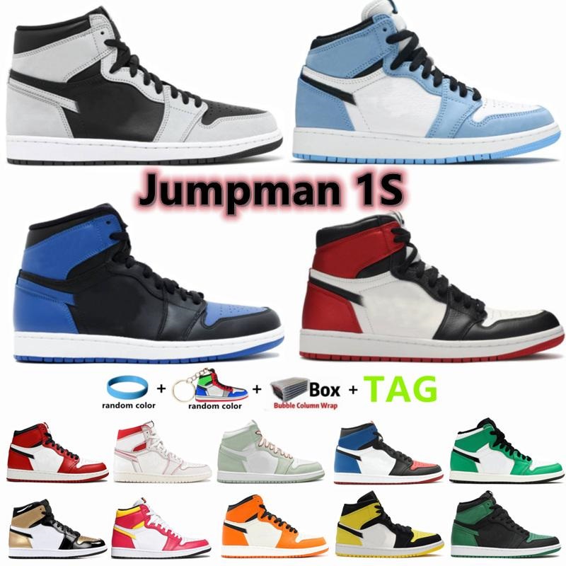 

Jumpman 1 Mens Basketball Shoes University Blue Obsidian Sneakers Women Sports Trainers Patent Bred Twist UNC Sneaker Backboard Shoe