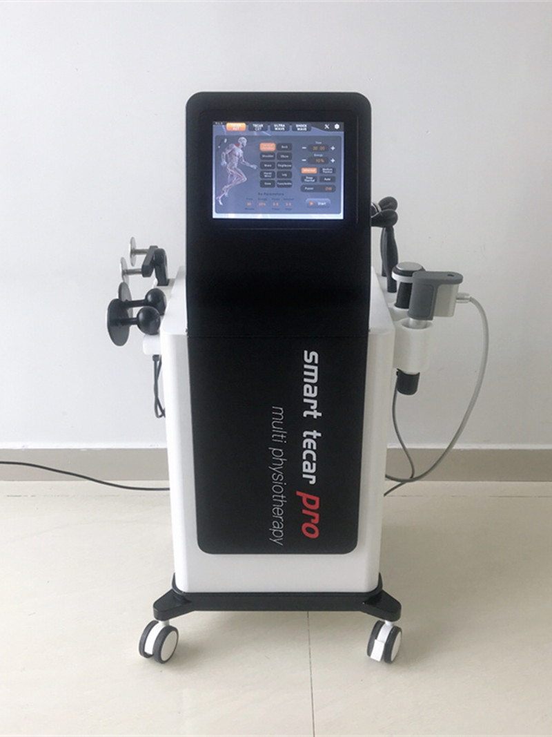

Health Massager Tecar Diathermy physiotherapy ESWT Shockwave therapy equipment to sport injuiry ankle sprain
