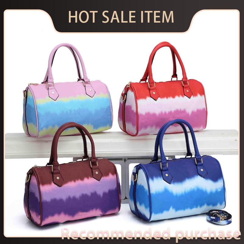 

Fashion Speedy Messenger Bag Women Tote Bag Leather Purse Luxurys Lady Crossbody Bags Handbags Designers 30 Speedy 30cm Faqdb, Red;black