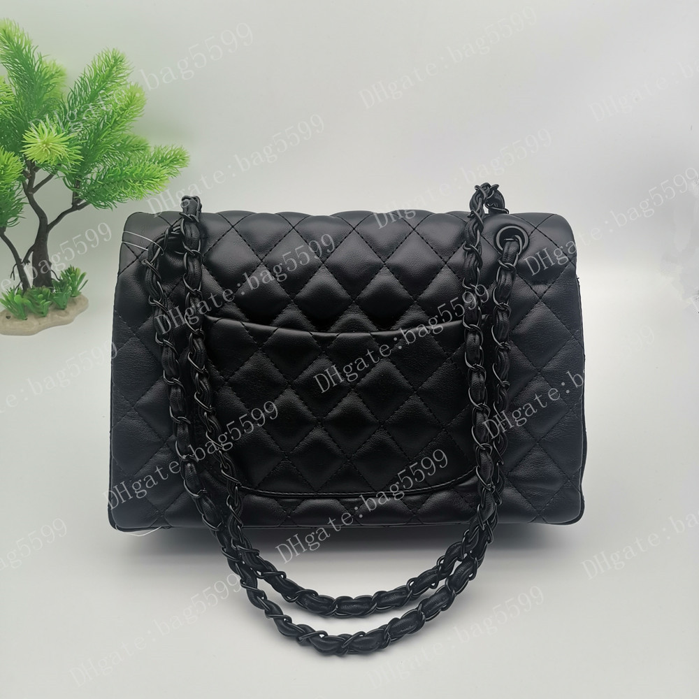 

Fashion Designer Women Bag Gold Silver Chain Crossbody Messenger Flip Shoulder Bags Good Quality Leather Purses Ladies V Handbag, Box