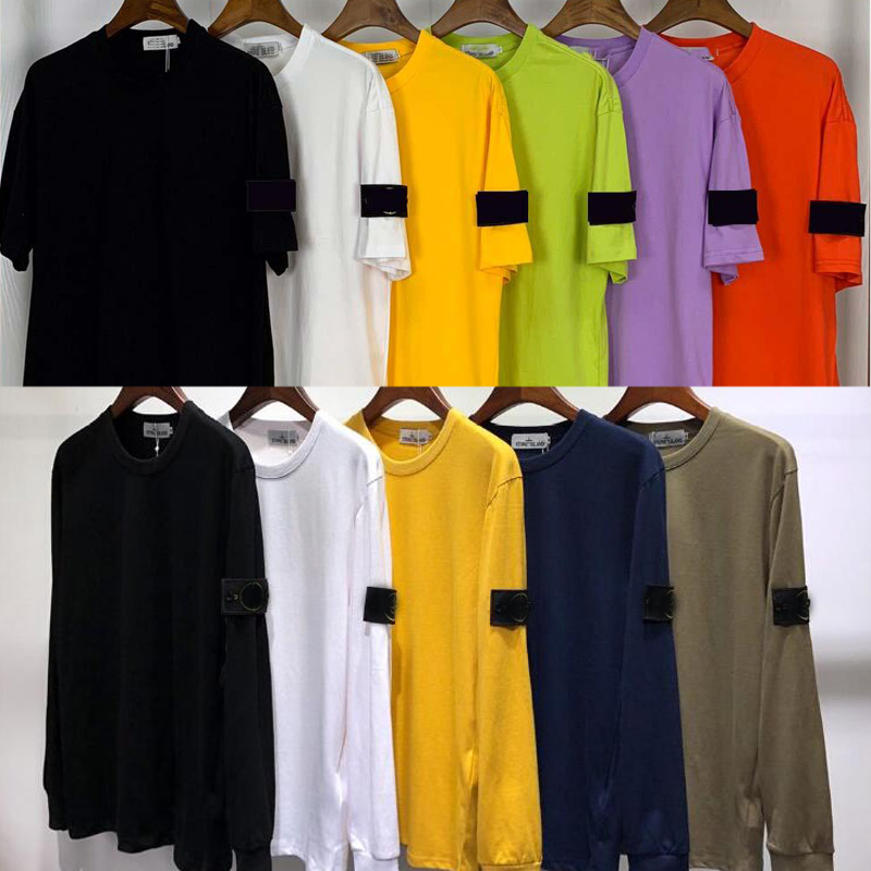

SI002 Mens 2020 INS tide brand T Shirt Man Solid color Tee men and women couple short-sleeved fashion casual Loose Tee, White