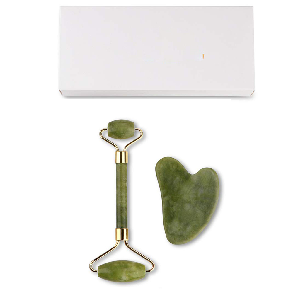

Private logo jade roller gua sha set stone Massager guasha Massage For slimming skin lifting Beauty Women JDK001