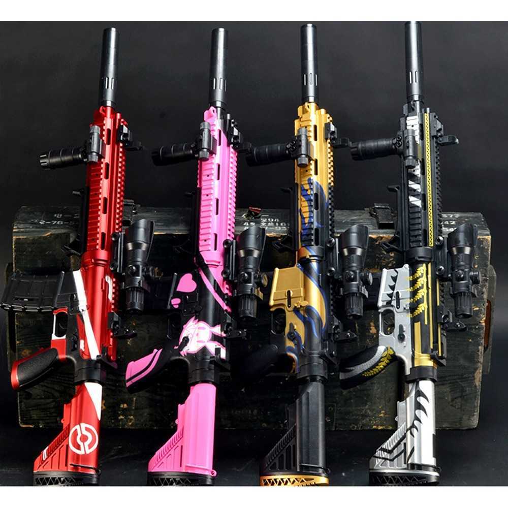 

Manual/electric Paintball Water Bullet Gun M416 Infrared Water Darts Gel Gun Toy Boys Sniper Rifle Shooting Air Soft Gun Toys 12 H0913