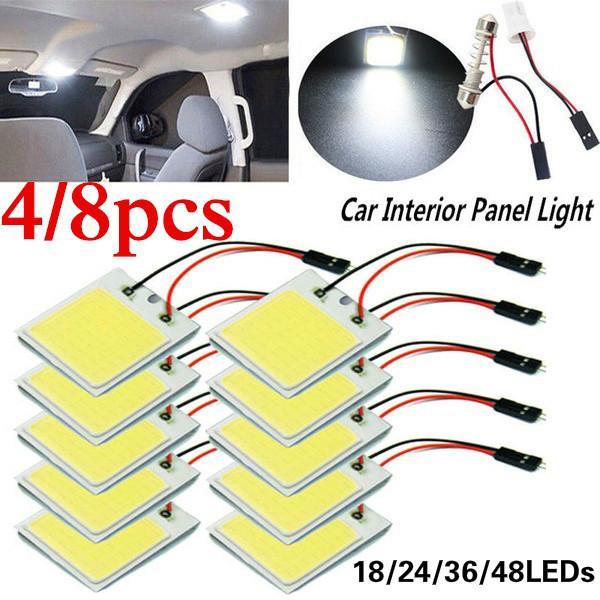 

Emergency Lights 4/8 PCS Car Interior Accessories 18/24/48 SMD T10 4W 12V COB Panel LED Lamp Bulb Dome Light