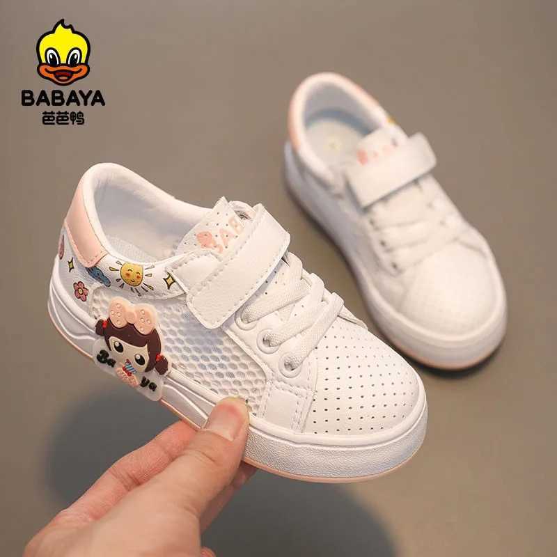 

Babaya Children's Board Shoes Girls Cartoon Breathable Net 2021 Summer New Casual Big Kids Princess C0602, White-purple