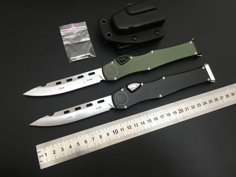 

MT Automatic Knife 150-10 Hal VI (4.6" Satin) Elmax Blade single action EDC tools Tactical Gear Survival Combat Outdoor Defense Pocket Auto