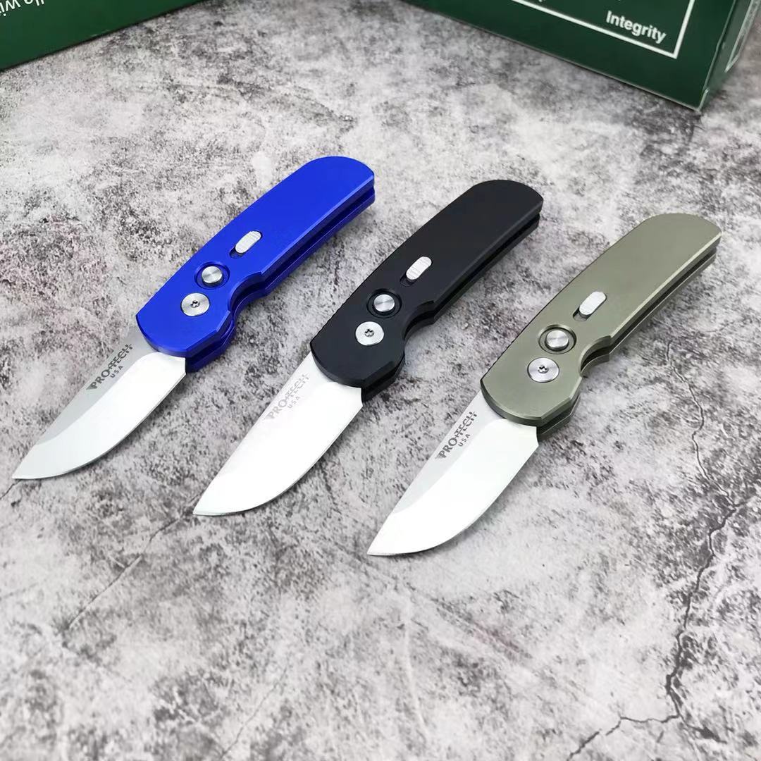 

ProTech 2203 AUTO Folding Knife 1.96 inch 154-CM High quality steel Forging of the blade T6 Aeronautical Aluminum Handle EDC Automatic pocket knives