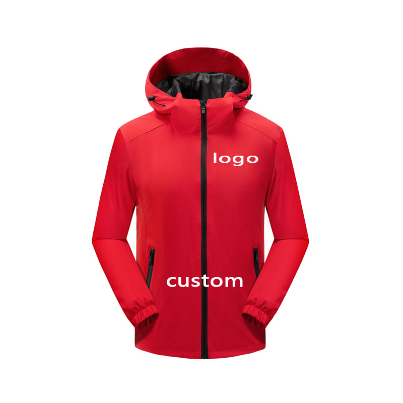 

Factory Custom Men And Women Winter Waterproof Casual Outdoor jacket With Hood, Black