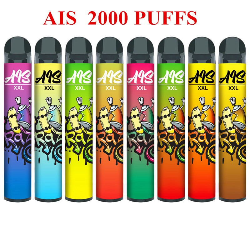 

Ais XXL 2000 Puffs Disposable Vape Pen Discount Price Eletronic Cigarette 850MAH 6ML 8 Color Vapor Cig Device VS Bang Cartridge E cigrette