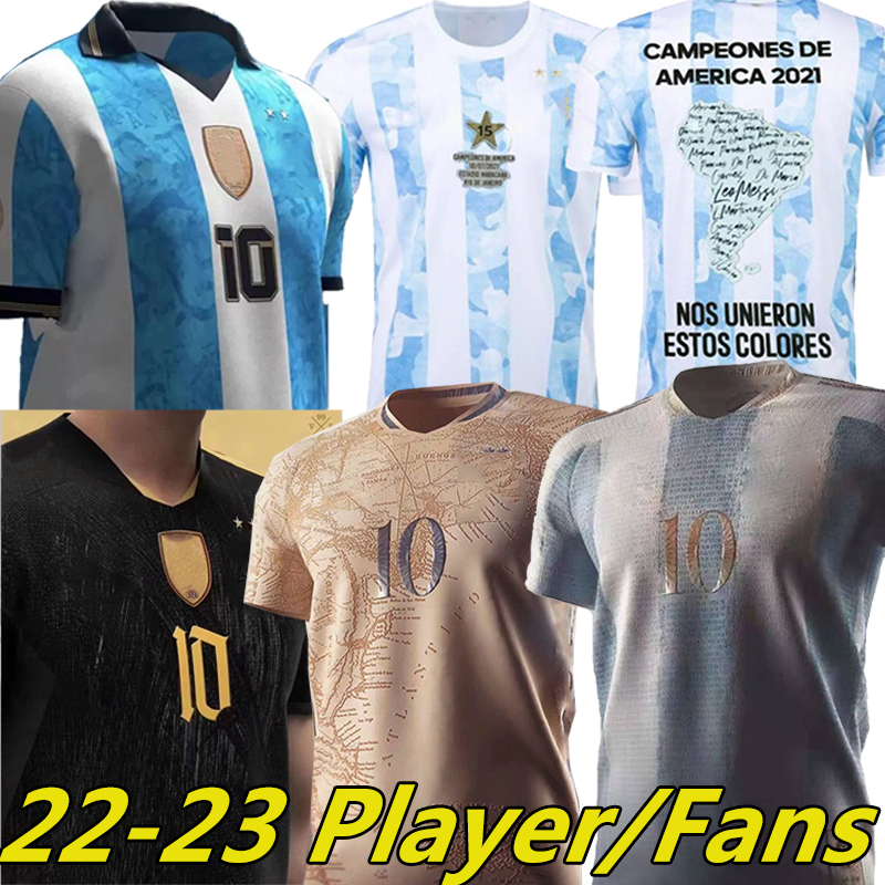 

2021 Argentina Commemorative Edition Soccer Jerseys 200th anniversary MARADONA KUN AGÜERO DI MARIA LO CELSO MARTINEZ CORREA men kids kits football shirts uniform, 2021 home