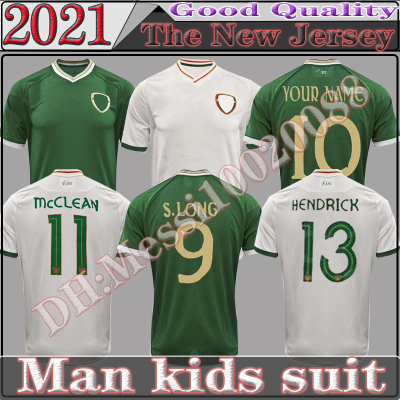 

20 21 Ireland soccer jersey 2021 home away Republic of The Irish National Team Thailand Quality uniforms men kids kit Football shirt, Black;yellow