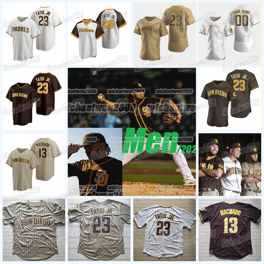 

23 Fernando Tatis Jr. jersey 4 Blake Snell 11 Yu Darvish Tommy Pham Wil Myers Eric Hosmer Jorge Mateo Manny Machado Ha-Seong Kim Craig Stammen Tucupita Marcano Tim Hill, Men cool base