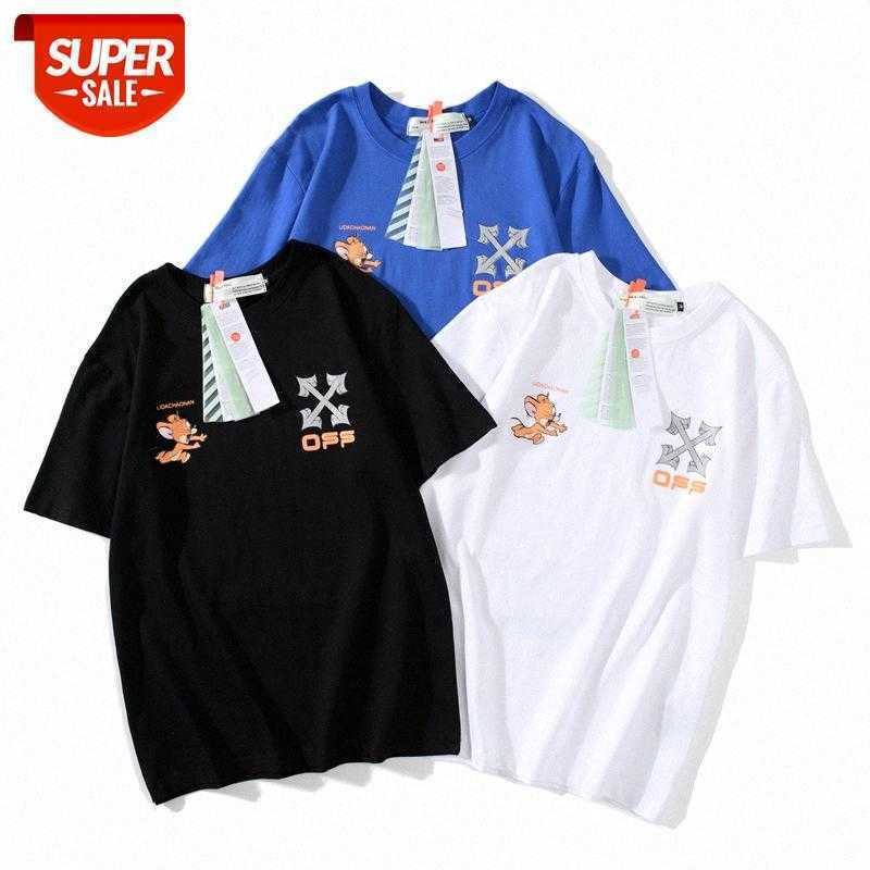 

Mouse OW Short Sleeve Unisex Couples Top All-match #wr3q, White