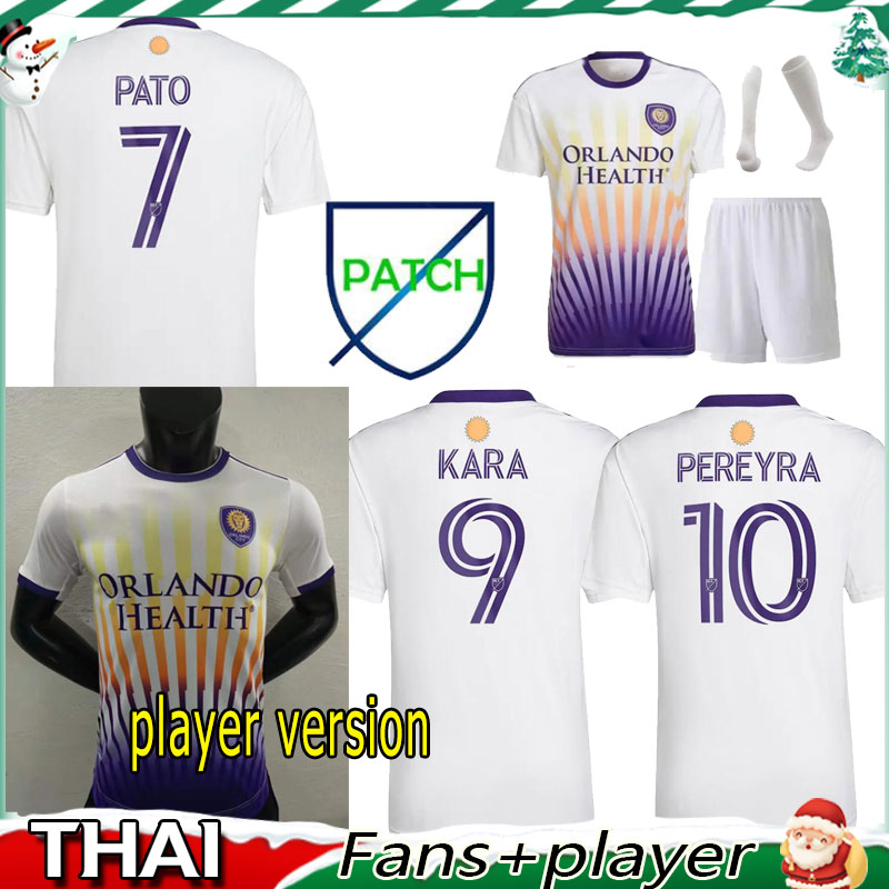 

Player version MLS 22 23 Orlando SC soccer jerseys City 2022 2023 JANSSON Pato Kara Pereyra F.Torres PEREA football shirts away uniform adult men kids full kit socks, Home