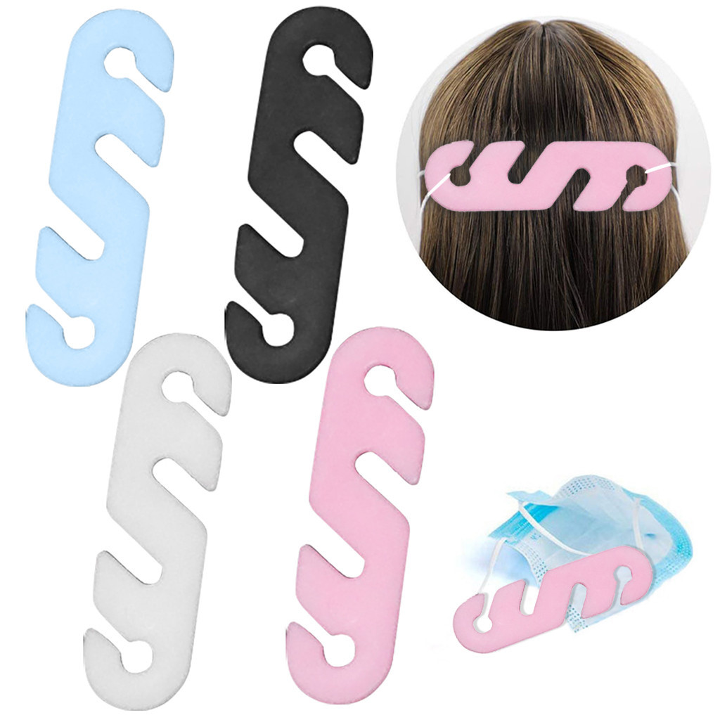 4-slip children holding an adjustable silicone mask attached buckle extension strap protector ear pressure relieving-image-693549691
