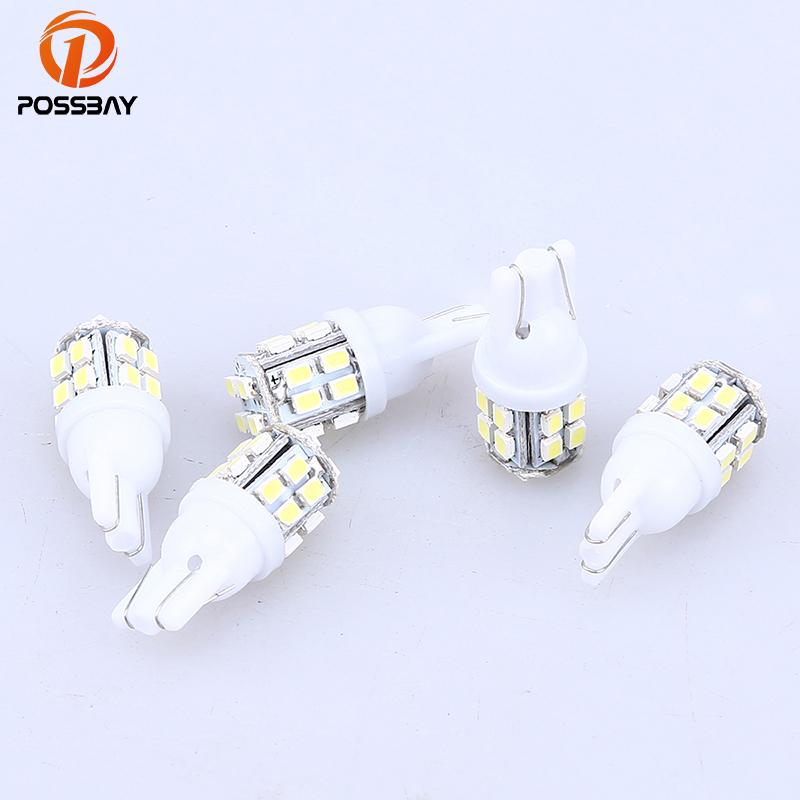 

Car Headlights Wholesale Universal 5 Pcs/lot LED Signal Lamp Bulbs 20SMD 1206 194 W5W DC12V Dome Index Wedge White Light Accessories