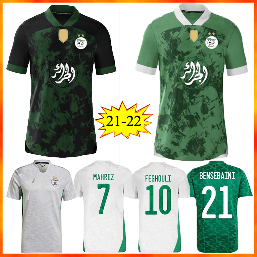 

2021 2022 Algeria MAHREZ Soccer Jerseys Africa Cup Special Edition FEGHOULI BRAHIMI BELAILI BOUNEDJAH Maillots 21 22 home away football Shirt ATAL Uniform, 08