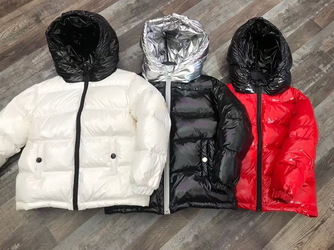 

2021 new boy Jackets Girls Outerwear Coats Long Sleeve Solid Thick Kids Baby Boy Down Parkas Cotton Warm 3color Children Clothing, Black