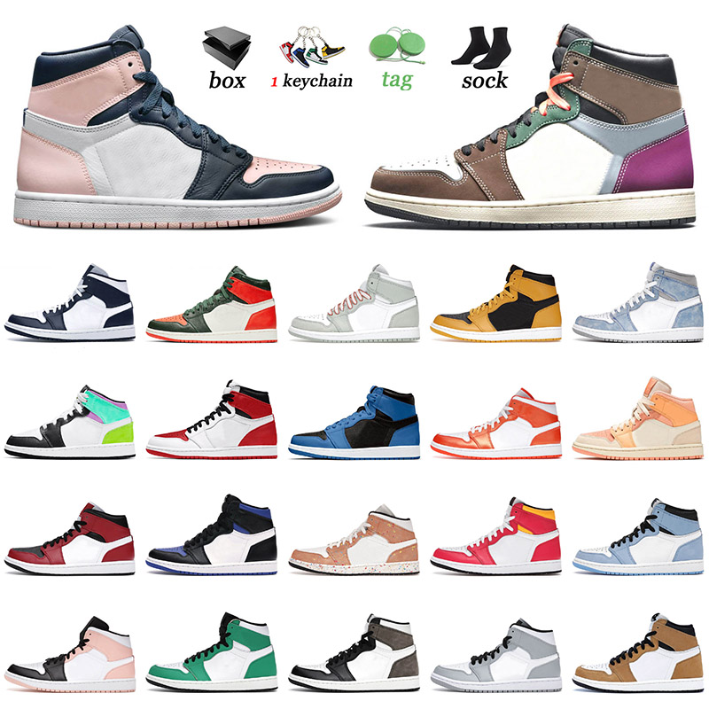 

With Box 2022 Basketball Shoes 1 1s High Jumpman Atmosphere Hand Crafted Twist Pastel Hyper Royal Cactus Jack Carbon Fiber Trainers Sneakers Eur 36-45, C6 mid grey onyx 36-45