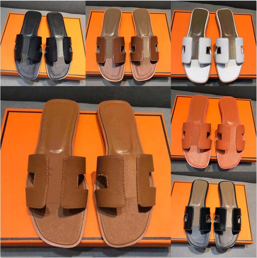 

H Womens Summer Sandals Beach Slide Slippers Crocodile Skin Leather Flip Flops Sexy Heels Ladies Sandali Fashion Designs Orange Scuffs Shoes, 31