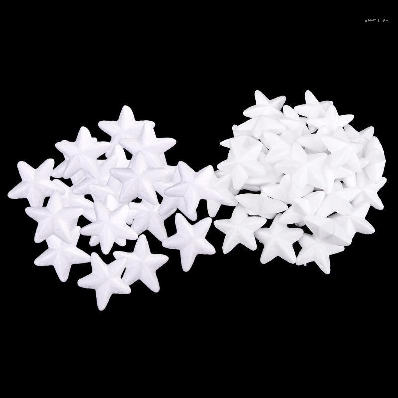 

Party Decoration 50 Pieces Christmas Star Styrofoam Foam Material For Kids Children DIY Modeling Craft Model Making Educational Toys 5/6.5cm