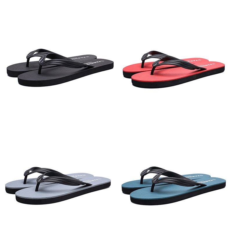 

men slide fashion slipper sports black red designer casual beach shoes hotel flip flops summer discount price outdoor mens slippers, # 4