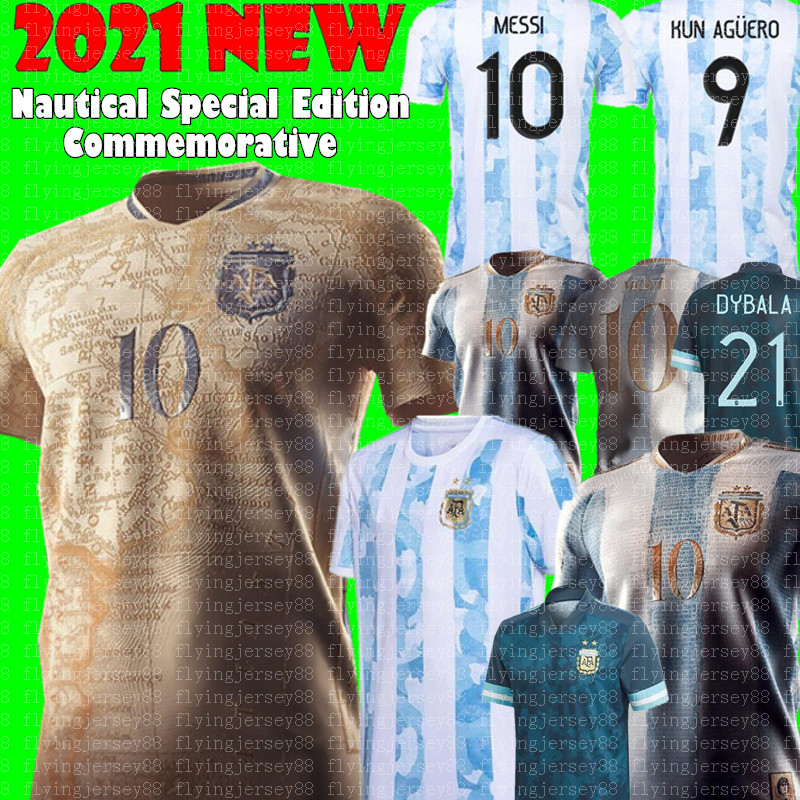 

Argentina MARADONA Commemorative Edition soccer Jerseys 2021 #10 MESSI 200th anniversary DYBALA AGUERO CELSO MARTINEZ football shirt uniforms, 2021 commemorative edition