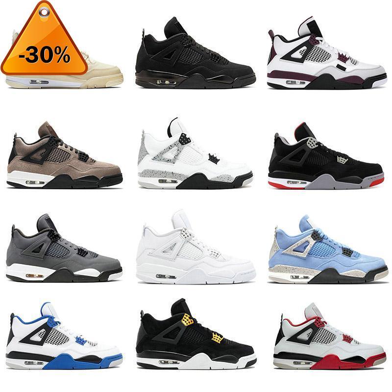 

2022 Arrival Basketball Shoes 4 4s University Blue White Oreo Men Women Jumpman Taupe Haze Pure Money Retro Trainers Sneakers 36 -46, 34