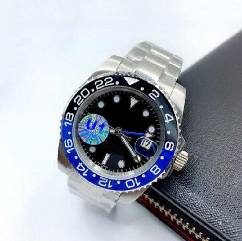 

Mens Automatic Mechanical Ceramics Watches 40mm Full Stainless Steel Swim Wristwatches Sapphire Luminous Watch U1 Factory Watches, No watch for shipping cost