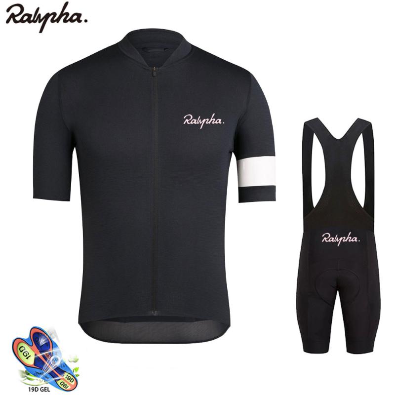 

Racing Sets Raphaful Pro Team Cycling Jersey 2021 Short Sleeve Summer Men's Road Bib Shorts Clothing Kits, Black;blue