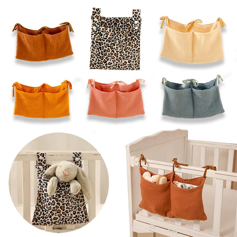 

Bedding Sets Baby Bed Hanging Storage Bags Cotton Born Crib Organizer Toy Diaper Pocket For Set Accessories Nappy Store