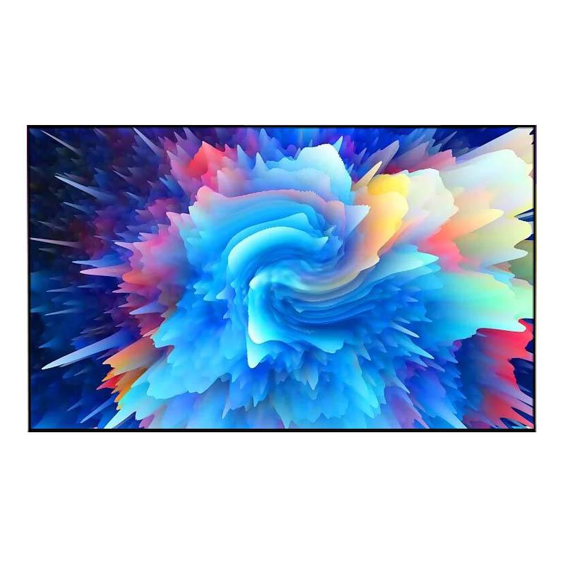 

Projection Screens Wholesale 100 Inch Thin Frame Matte White Micro-Perforated Acoustically Transparent Projector Screen For Home Cinema